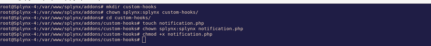 Create an executable PHP script somewhere on your Splynx server