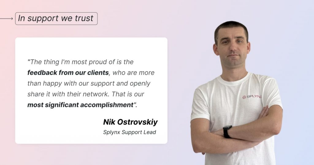 Nik Ostrovskiy Splynx Support Lead