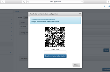 Two-factor authentication in Splynx
