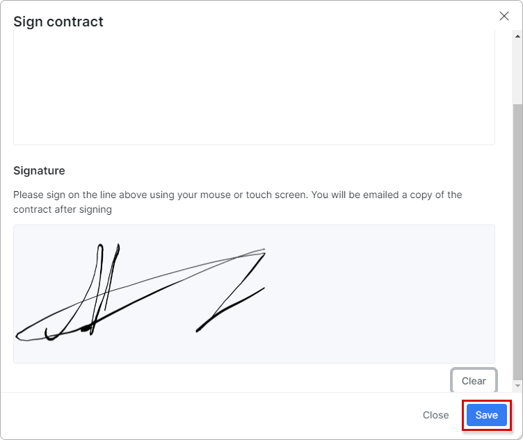 Sign Contract