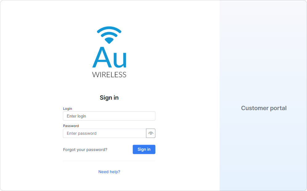 Splynx sign-up widget