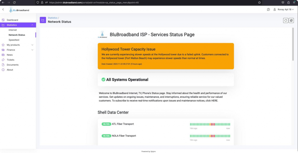 Set up Uptime Kuma on Splynx to monitor services and send notifications