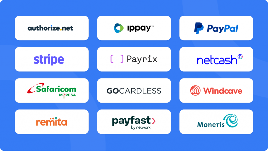 Supported payments