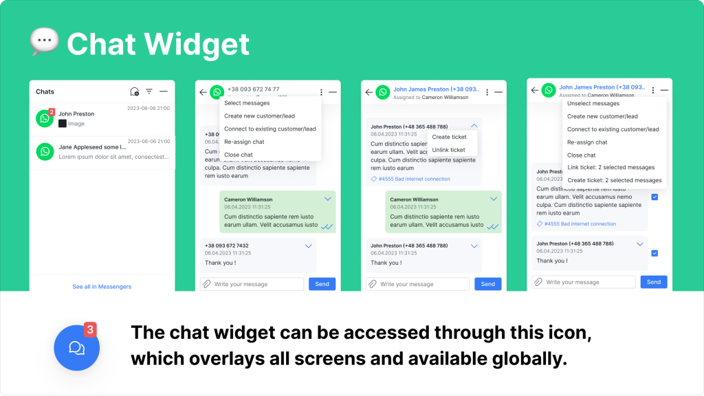 New Chat Widget for omnichannel support