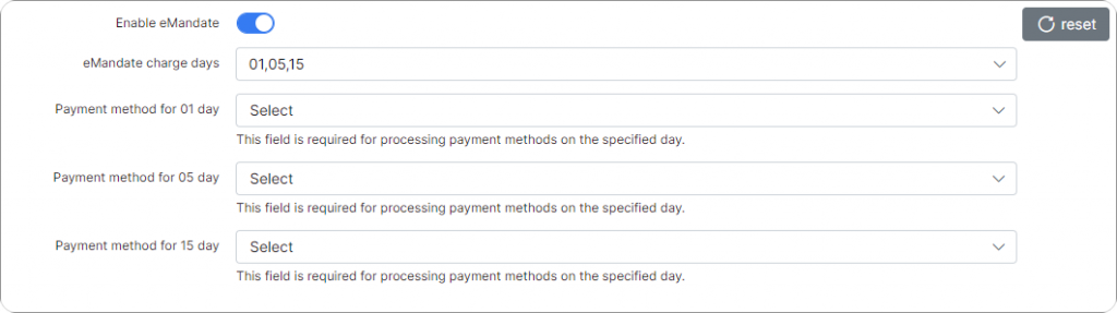 Enable eMandates for Netcash Debit Orders