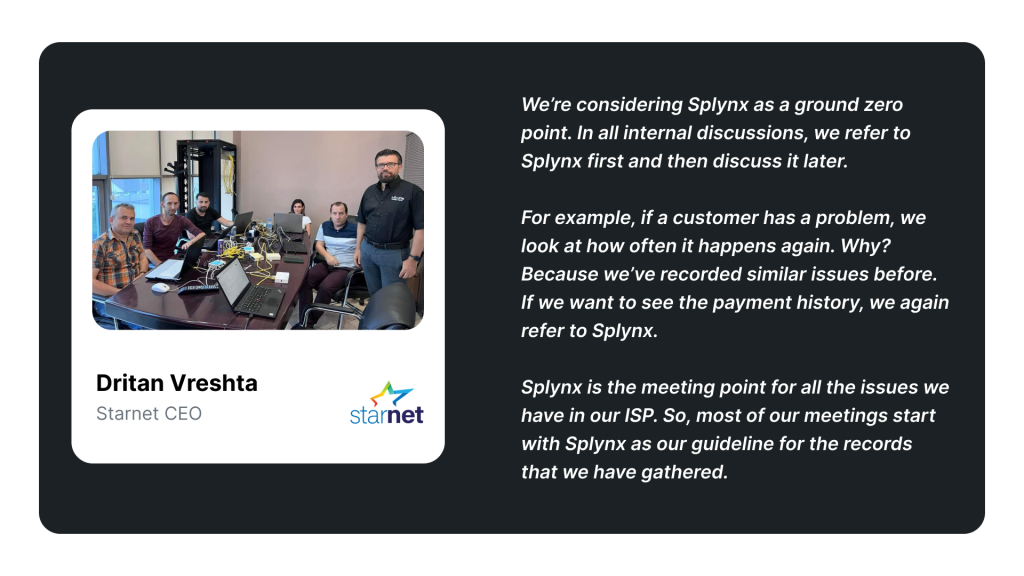 What customers say about Reports in Splynx