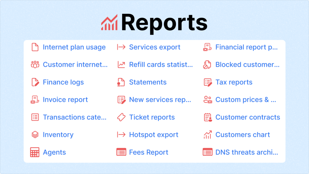 Splynx Reports Overview