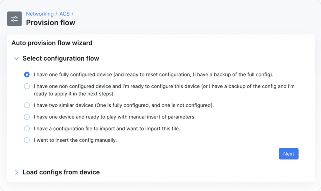 Automatic provisioning of Wi-Fi equipment