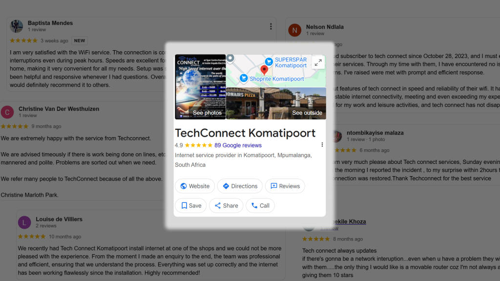 Google reviews have become a key business driver for techCONNECT.