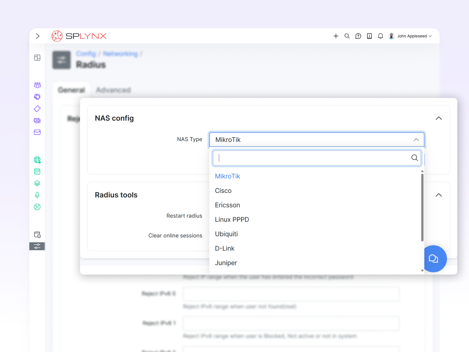 RADIUS that doesn't depend on MikroTik