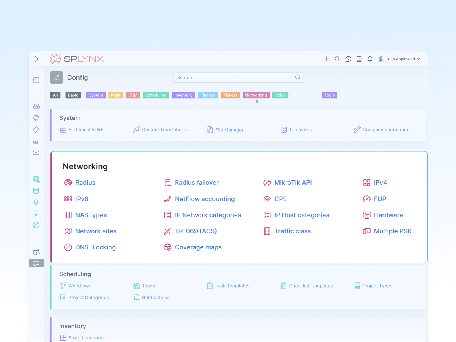 RADIUS built in, not bolted on.