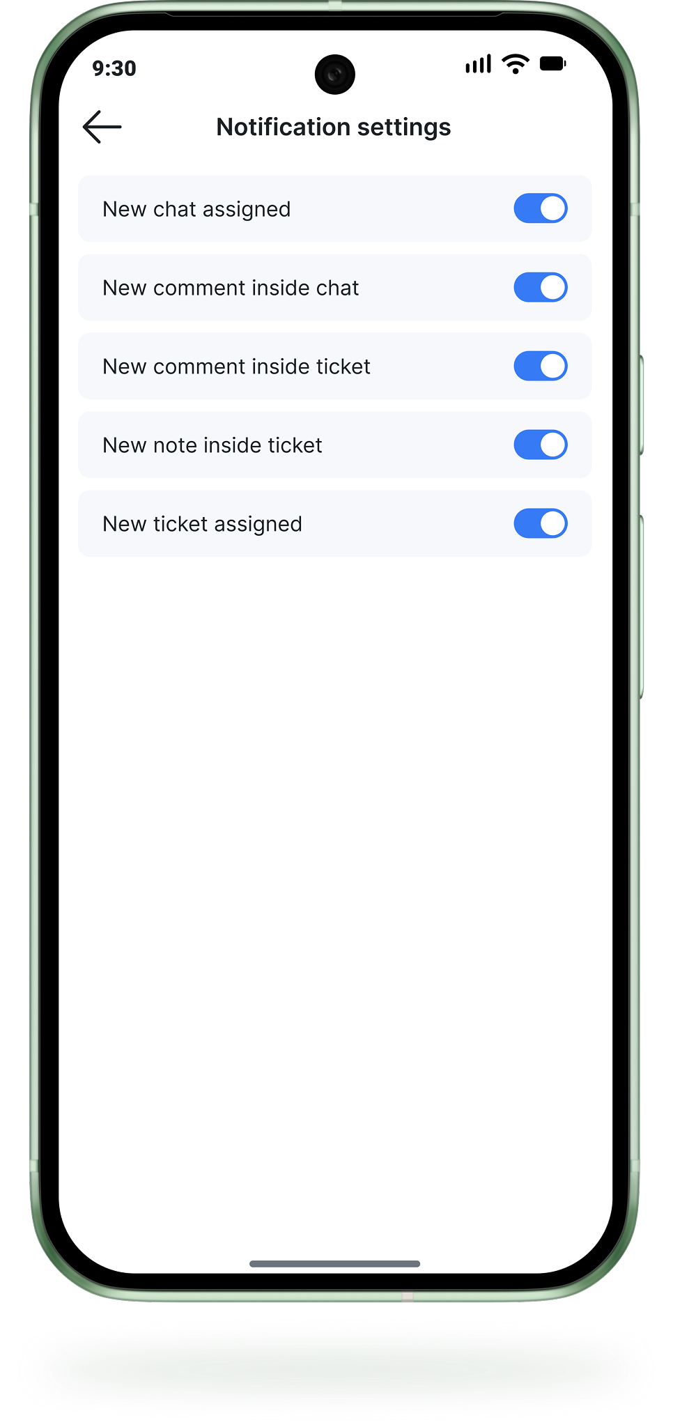 Splynx CommsApp screen: Never miss a message.